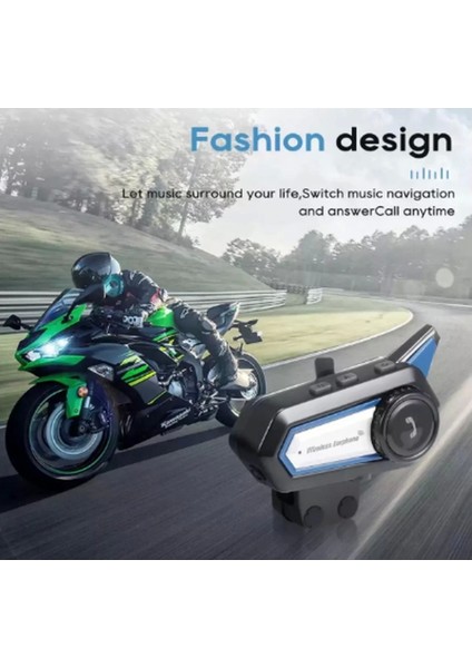 BT31 Kask Kulaklık Bluetooth 5.0 Motosiklet Interkom Su Geçirmez Kablosuz Kulaklık