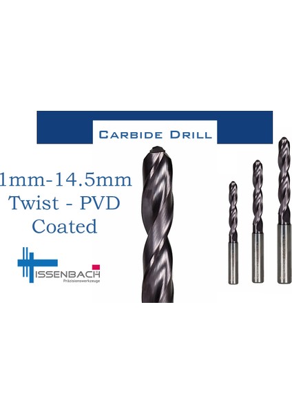 Ø2.20mm AlTiN Kaplamalı Mikro Karbür Matkap - Hassas Delme İşlemleri İçin Profesyonel Çözüm