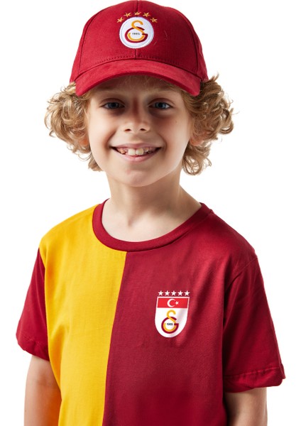 Galatasaray Parçalı 5 Yıldızlı Çocuk T-Shirt C251440