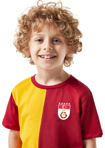Galatasaray Parçalı 5 Yıldızlı Çocuk T-Shirt C251440