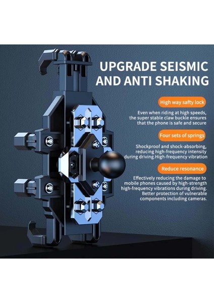 Motosiklet Ayna Yaylı Telefon Tutucu , Telefon Tutucu