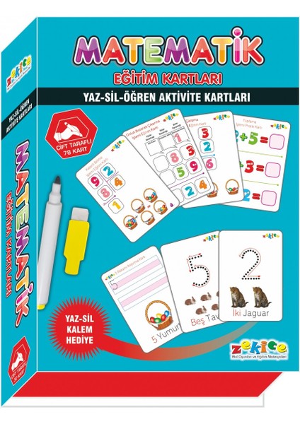Eğitici Matematik Öğretici Yaz-Sil Kartları fırsatları