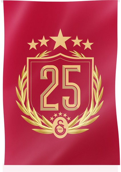 Galatasaray 25 Şampiyonluk Cephe Bayrak 600X900CM U251361 fiyatları