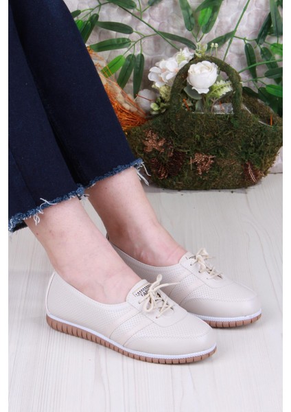 2034 Günlük Rahat Kaymaz Taban Kadın Babet Ayakkabı