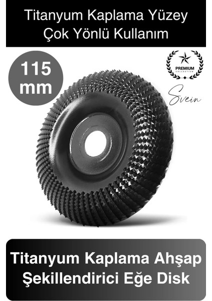 Titanyum 115 mm Törpüleme Oyma Eğe Diski Ahşap Taşlama Makine Uyumlu Kesici Oyuk Açma Testeresi