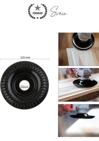 Titanyum 115 mm Törpüleme Oyma Eğe Diski Ahşap Taşlama Makine Uyumlu Kesici Oyuk Açma Testeresi