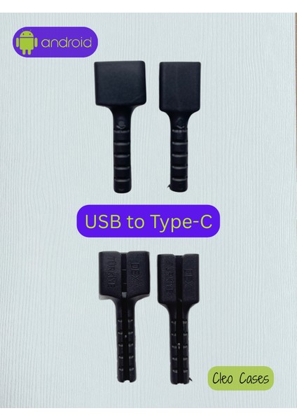 USB To Type-C Yeni Nesil Android Şarj Kablo Ucu Koruyucu