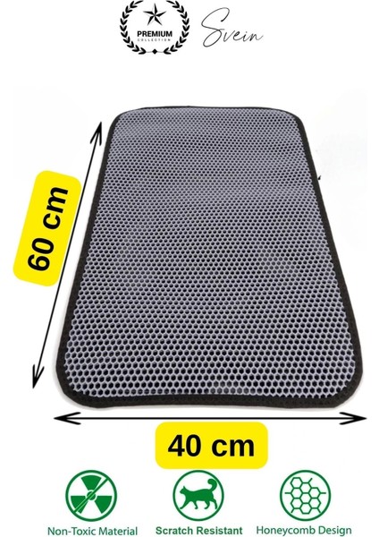 Elekli Kedi Paspası Tuvalet Önü Kumu Evcil Hayvan Sert Plastik Toz Kir Tutucu Yıkanabilir 40X60 cm modelleri