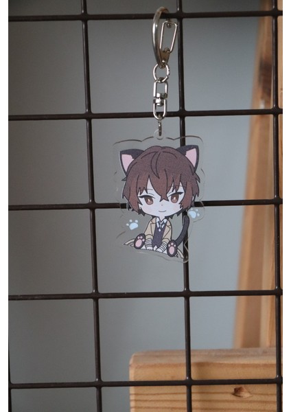 Bungou Stray Dogs Osamu Dazai Akrilik Çanta Süsü Anahtarlık