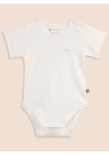 Bebek Body Organik Pamuk Kısa Kol Basic Nature Zıbın 2'li Paket