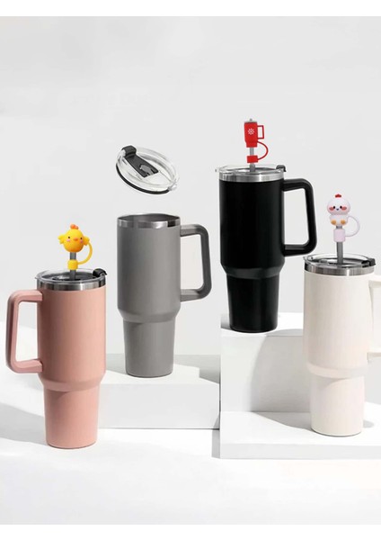 Quencher Termos Uyumlu Civciv Aksesuar / Pipet Koruyucu / Silikon Pipet Ucu Kapak / 10mm Uyumlu indirimleri