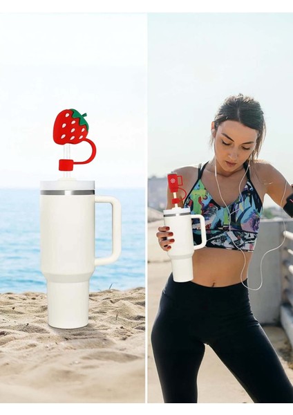 1 Adet 10 mm Stnly Quencher Silikon Pipet Tıpası Kapağı Toz Geçirmez Kapak Şekilli Pipet Başlığı