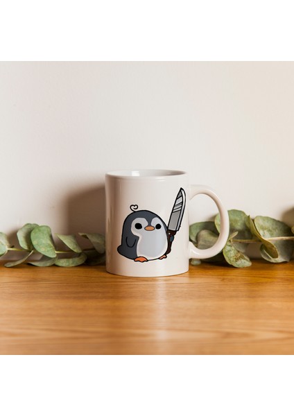 Kupa Bardak - Penguen Desenli Kupa Bardak - Hediyelik Kupa Bardak