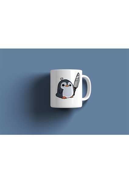 Kupa Bardak - Penguen Desenli Kupa Bardak - Hediyelik Kupa Bardak