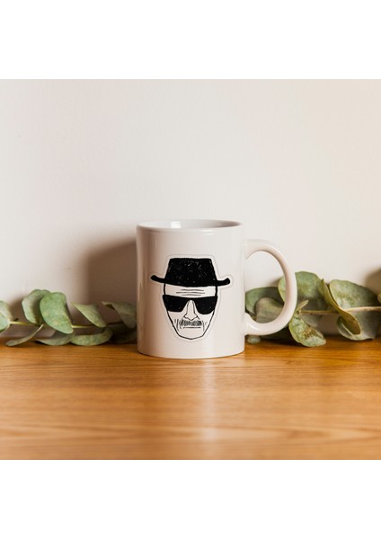 Kupa Bardak - Breaking Bad Heisenberg Desenli Kupa Bardak - Hediyelik Kupa Bardak
