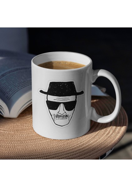 Kupa Bardak - Breaking Bad Heisenberg Desenli Kupa Bardak - Hediyelik Kupa Bardak