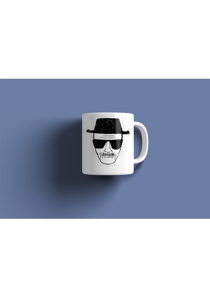 Kupa Bardak - Breaking Bad Heisenberg Desenli Kupa Bardak - Hediyelik Kupa Bardak