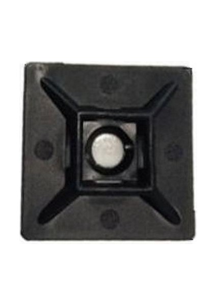 Yapışkanlı Kroşe 28MM x 28MM - Siyah - 50 Adet