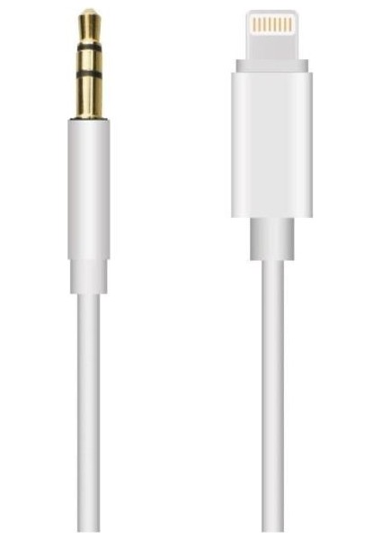 Iphone 7 8 x Max 11 12 Pro Uyumlu Lightning To Aux Kablo 1mt Araç Müzik Kulaklık Ses Aux Dönüştürücü