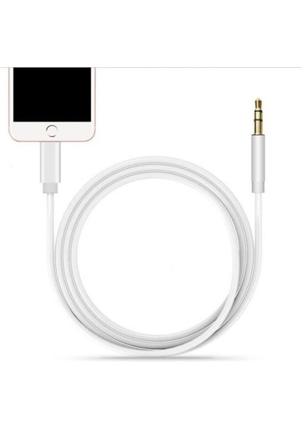 Iphone 7 8 x Max 11 12 Pro Uyumlu Lightning To Aux Kablo 1mt Araç Müzik Kulaklık Ses Aux Dönüştürücü fiyatları
