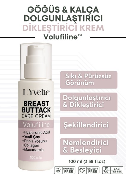 Volufiline Içeren Göğüs ve Kalça Dolgunlaştırıcı & Dikleştirici Şekil Verici Krem