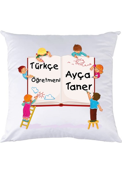 Türkçe Öğretmenine Hediye İsimli Yastık