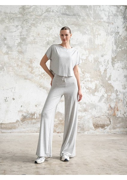 Gri Breeze Yoga Pantolon Tayt