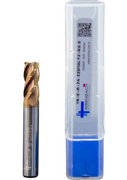 Ø4x18mm R0.5 TiSiN Kaplamalı Köşe Radyüslü Parmak Freze Derin Kanallarda Hassas Köşe İşlemleri İçin Özel Tasarım modelleri
