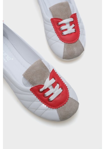 Flora Bağcıklı Deri Kadın Spor Ayakkabı Sneaker fırsatları