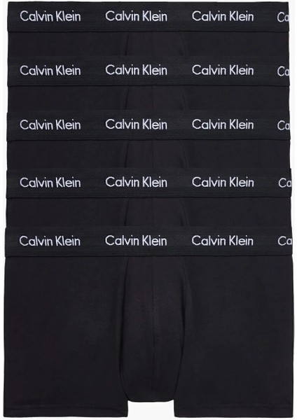 Erkek Low Rıse Trunk 5li Underwear Boxer - Siyah
