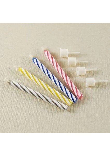 Pasta Mumu - Sönmeyen Mum - 10 Adet - Tekrar Yanan Mum