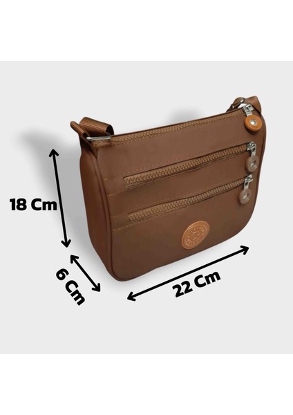 Bayan Küçük Boy Çapraz Omuz Çantası Taba GVN-0127