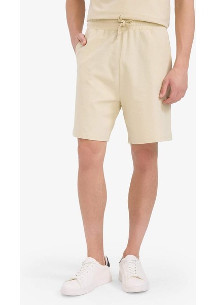 Yeni Sezon %100 Pamuk Relax Fit Twill Cepli Şort
