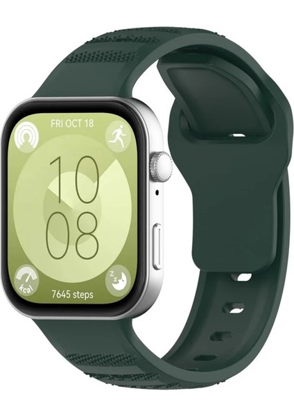 Huawei Watch Fit 3 / Fit 4 / Fit 4 Pro Nokta Detay Spor Esnek Ayarlanabilir Silikon Kayış Şık Kordon fırsatları