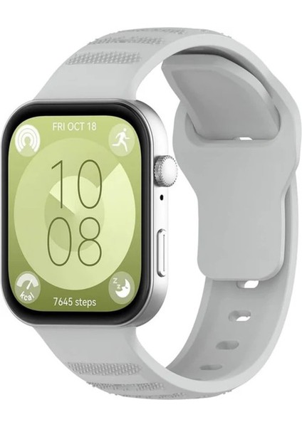 Huawei Watch Fit 3 / Fit 4 / Fit 4 Pro Nokta Detay Spor Esnek Ayarlanabilir Silikon Kayış Şık Kordon modelleri