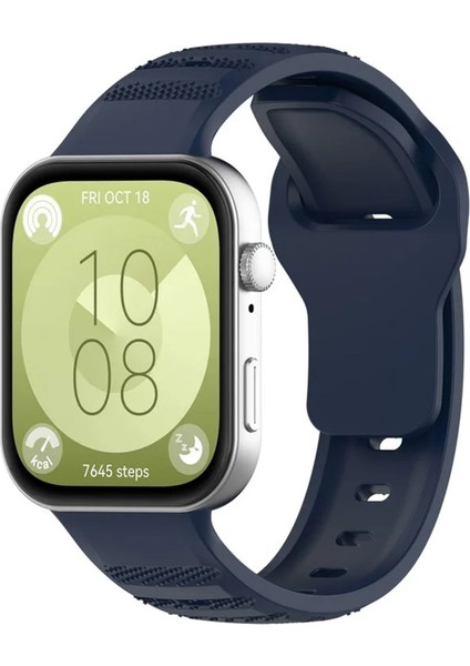 Huawei Watch Fit 3 / Fit 4 / Fit 4 Pro Nokta Detay Spor Esnek Ayarlanabilir Silikon Kayış Şık Kordon fırsatları
