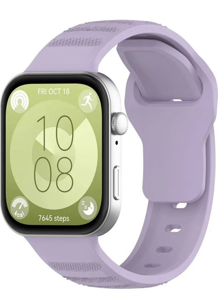 Huawei Watch Fit 3 / Fit 4 / Fit 4 Pro Nokta Detay Spor Esnek Ayarlanabilir Silikon Kayış Şık Kordon fırsatları