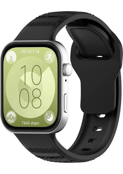 Huawei Watch Fit 3 / Fit 4 / Fit 4 Pro Nokta Detay Spor Esnek Ayarlanabilir Silikon Kayış Şık Kordon fırsatları
