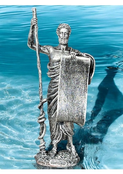Antik Yunan Heykeli Gümüş 32 cm