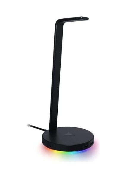 Base Station V2 Chroma - USB Hub'lı ve Rgb Aydınlatmalı Kulaklık Standı (7.1 Surround Sesli USB Hub, Entegre Kulaklık Tutucu, Kaymaz Stand, Chroma Rgb) Siyah
