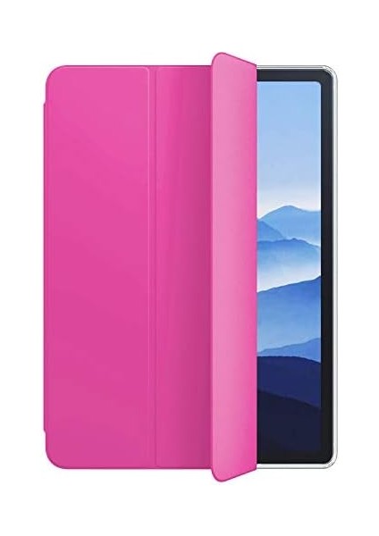 Apple iPad Air 5.nesil 2022 Için Kılıf (A2588-A2589-A2591) Slim Translucent Back Smart Cover Pembe [ipad Air 5 2022 ile Uyumlu Kılıf - Pembe]