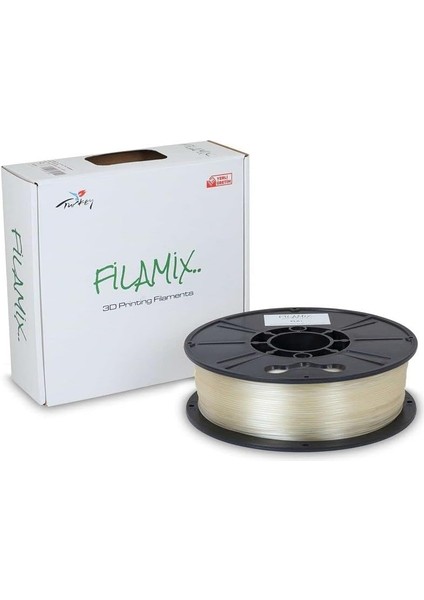 Pla + 1.75 mm Filament 1 kg Plus - Şeffaf