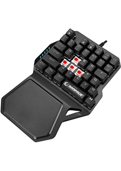 KB-R77 Palm USB Rainbow Backlight Outemu Blue Switch Mekanik 36 Tuşlu Mini Gaming Oyuncu Klavyesi