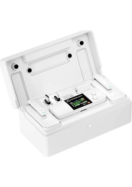 Mi3 White | Çift Kanallı Mini Wireless/kablosuz Mikrofon Sistemi (Ios | Android | Dslr | Slr ve Video Kameralar ile Uyumludur)