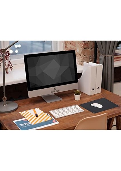 Deer Siyah Professional Oyuncu Gaming Mouse Pad,ofis Mouse Pad, Kaydırmaz Taban Mouse Pad, Su Geçirmez Mouse Pad (35X28 M)