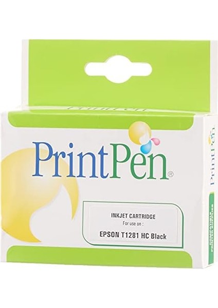 Epson T1281XL Siyah Yüksek Kapasite (15ML.) Muadil Mürekkep Kartuşu