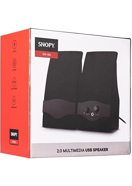 Sn-84 2.0 USB Speaker, Siyah
