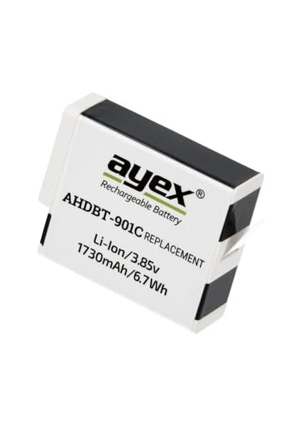 AHDBT-901C Batarya, Gopro Hero 9, 10, 11, 12 Ile Uyumlu