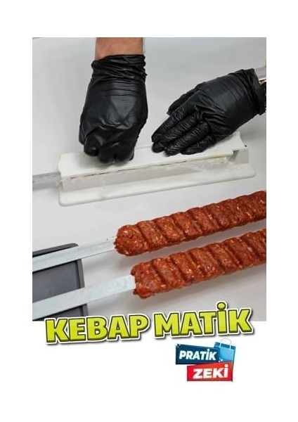 Kitchen Kebapmatik Adana Urfa Kebap Kalıbı Aparatı Pratik Hızlı Kebap Makinesi Kutusu Kebap Matik Kalıp