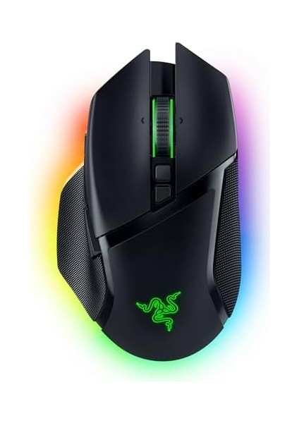 Basilisk V3 Pro - Kablosuz Oyun Mouse'u (Razer Hyperscroll Tilt Wheel, Focus Pro 30K Optik Sensör, Hyperspeed Kablosuz, 13 Bölgeli Chroma Aydınlatma, 10+1 Programlanabilir Düğme) Siyah